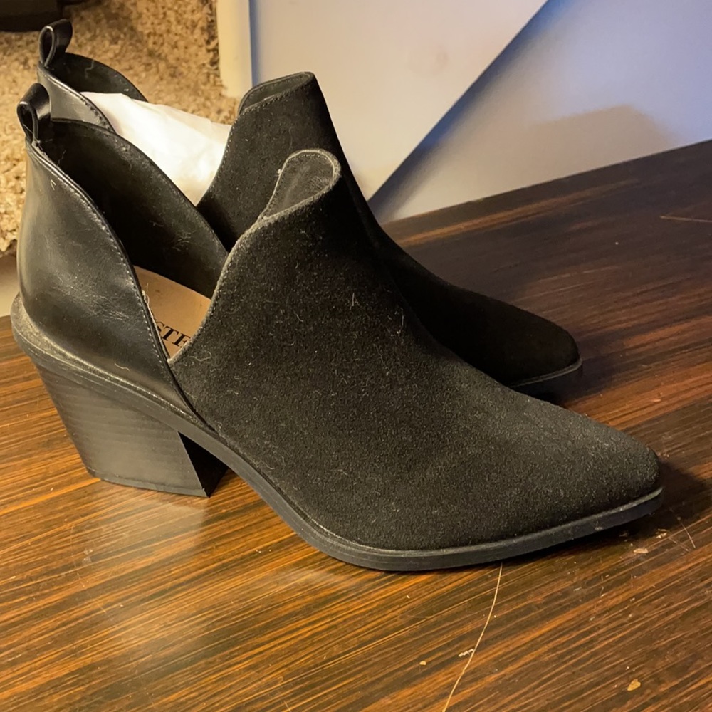 Brand new - black Just Fab booties.  Size 9.